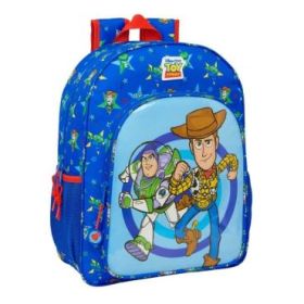 Safta Toy Story Good Vibes Mochila Adaptable a Carro - Bolsillos Laterales - Doble Tirador - Hombreras Acolchadas - Bolsillo Frontal - Asa Superior - 19L - 330x140x420mm - Color Azul