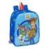 Safta Toy Story Good Vibes Mochila Guarderia - Adaptable a Carro - Cremallera - Tarjeta de Identificacion - Asa Superior - 6L - 220x100x270mm - Color Azul