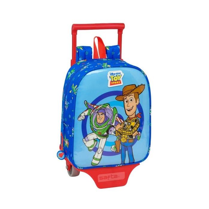 Safta Toy Story Good Vibes Mochila con Carro - Tarjeta ID - Asa Superior - Mochila Extraible - Material Resistente - 6L - 220x100x270mm - Color Azul