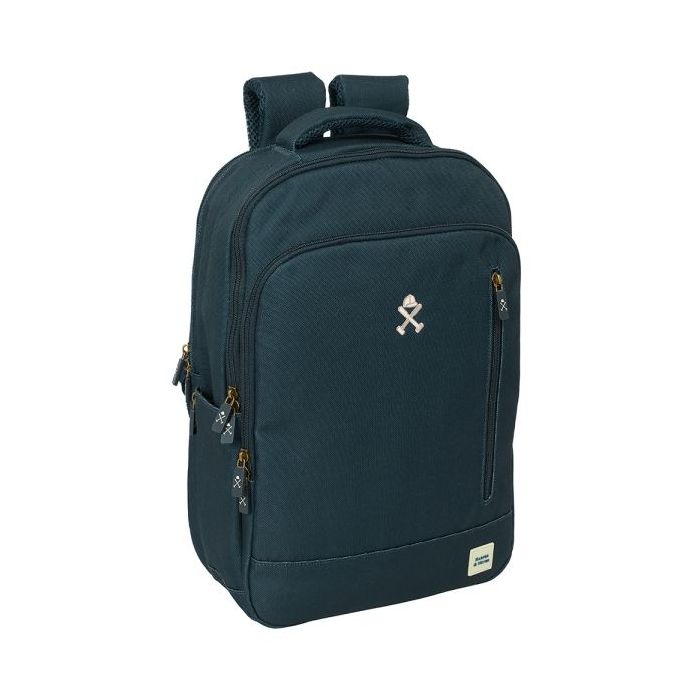 Safta Harper and Neyer Mochila para Portatil hasta 15.6" - Interior Acolchado - Conector USB - Ergonomica - Capacidad 19.15L - 290x150x440mm - Color Azul Marino