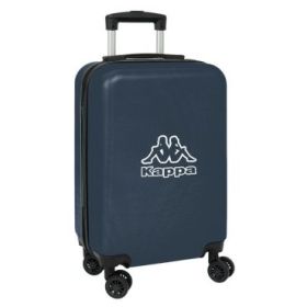 Safta Kappa Dark Navy Maleta Trolley de Cabina 20” - Cierre con Candado - Interior Forrado - Bolsillo de Red - Ruedas Giratorias - Asa Extensible - 345x200x550mm - Color Azul Marino