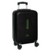 Safta Kappa Black Maleta Trolley de Cabina 20” - Seguridad con Candado - Interior Forrado - Cremallera - Cintas Elasticas PVC - Ruedas Giratorias - Ajustable - 40.1L - 345x200x550mm - Color Negro