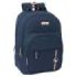 Safta el Ganso Eclipse Mochila con 2 Compartimentos - Cantoneras Antirozaduras - Adaptable a Carro - Bolsillo Frontal - Portabotellas - Hombreras Acolchadas - 320x150x420mm - Color Azul Marino