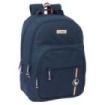 Safta el Ganso Eclipse Mochila con 2 Compartimentos - Cantoneras Antirozaduras - Adaptable a Carro - Bolsillo Frontal - Portabotellas - Hombreras Acolchadas - 320x150x420mm - Color Azul Marino