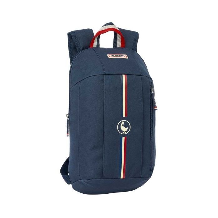 Safta el Ganso Eclipse Mini Mochila - Hombreras Ergonomicas - Espalda Acolchada - Asa Superior - 8.5L - 220x100x390mm - Color Azul Marino