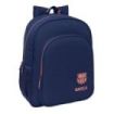 Safta F.C.Barcelona 2ª Equipacion Mochila - Adaptable a Carro - Bolsillos Laterales - Doble Tirador - Hombreras Acolchadas - Bolsillo Frontal - Asa de Mano - 15L - 320x120x380mm - Color Azul Marino