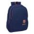 Safta F.C.Barcelona 2ª Equipacion Mochila Adaptable a Carro - Portabotellas - 2 Compartimentos - Doble Cremallera - Hombreras Ergonomicas - Asa Superior - 23L - 320x160x440mm - Color Azul Marino