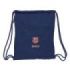 Safta F.C.Barcelona 2ª Equipacion Saco Plano - Bolsillo con Cremallera - Cierre con Cordones - 5L - 350x10x400mm - Color Azul Marino
