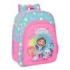 Safta Gabby's Dollhouse Confetti Mochila Infantil - Adaptable a Carro - Portabotellas - Hombreras Ergonomicas - Bolsillo Frontal - 10L - 260x110x340mm - Color Rosa