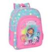Safta Gabby's Dollhouse Confetti Mochila Infantil - Adaptable a Carro - Portabotellas - Hombreras Ergonomicas - Bolsillo Frontal - 10L - 260x110x340mm - Color Rosa