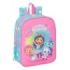 Safta Gabby's Dollhouse Confetti Mochila Guarderia - Tarjeta de Identificacion - Asa Superior - 6L - 220x100x270mm - Color Rosa