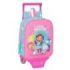 Safta Gabby's Dollhouse Confetti Mochila con Carro - Tarjeta ID - Asa Superior - Mochila Extraible - Resistente en Materiales - 6L - Carro de PP - Carro en PVC - 220x100x270mm - Color Rosa
