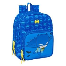 Safta Batman Preescolar Mochila Guarderia - Adaptable a Carro - Cremallera - Tarjeta de Identificacion - Asa Superior - 6L - 220x100x270mm - Color Azul