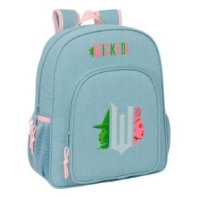 Safta Wicked Mochila - Adaptable a Carro - Portabotellas - Doble Tirador en Cremallera - Hombreras Ergonomicas y Acolchadas - Asa de Mano Superior - 15L - 320x120x380mm - Color Turquesa
