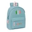 Safta Wicked Mochila - Bolsillo Frontal - Hombreras Acolchadas - Doble Tirador en Cremallera - Asa Superior - 20.8L - 330x150x420mm - Color Turquesa