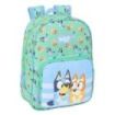Safta Bluey Sisters Mochila Infantil - Adaptable a Carro - Portabotellas - Hombreras Acolchadas - Bolsillo Frontal - 10L - 260x110x340mm - Color Azul
