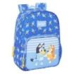 Safta Bluey Let'S Play Mochila Infantil - Adaptable a Carro - Portabotellas - Hombreras Ergonomicas - Bolsillo Frontal - 10L - 260x110x340mm - Color Azul