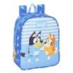Safta Bluey Let'S Play Mochila Guarderia - Adaptable a Carro - Tarjeta ID - Asa Superior - 6L - Ideal para Guarderia - Ligera y Facil de Llevar - 220x100x270mm - Color Azul