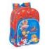 Safta Paw Patrol Cool Mochila Infantil - Adaptable a Carro - Portabotellas - Hombreras Acolchadas - Bolsillo Frontal - 10L - 260x110x340mm - Color Rojo y Azul