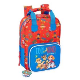 Safta Paw Patrol Cool Mochila Infantil - Adaptable a Carro - Bolsillo Frontal - Tarjeta de Identificacion - Hombreras Acolchadas - Asa Forrada - 4.5L - 200x80x280mm - Color Rojo y Azul