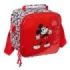 Safta Mickey Mouse Bolsa Isotermica Porta Alimentos 4.4L - Cremallera - Interior Forrado de Aluminio - Bandolera Ajustable - Repelente al Agua - Asa Superior - 200x150x200mm - Color Rojo