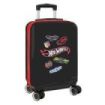 Safta Hot Wheels Maleta Trolley de Cabina 20” - Cierre con Candado - Interior Forrado - Ruedas Giratorias - Mango Extensible - Material ABS y PC - 40.1L - 345x200x550mm - Color Negro