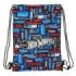 Safta Hot Wheels Saco Plano - Bolsillo con Cremallera - Cierre con Cordones - Ligero y Portatil - 3L - 260x10x340mm - Color Azul