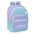 Safta Munich Mellow Mochila con 2 Compartimentos - Antirozaduras - Adaptable a Carro - Bolsillo Frontal - Portabotellas - Tirador Doble - Hombreras Ergonomicas - 320x150x420mm - Color Azul Claro
