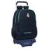 Safta Real Madrid 2ª Equipacion 25/26 Mochila con Carro - Portabotellas - 2 Compartimentos - Tirador Doble - Hombreras y Espalda Acolchadas - Mochila Extraible - 320x160x440mm - Color Azul Marino