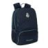 Safta Real Madrid 2ª Equipacion 25/26 Mochila para Portatil hasta 14.1" - Cierre Raqueta de Padel - Portabotellas - Zapatillero - Rejilla Transpirable - 21.40L - 300x170x420mm - Color Azul Marino