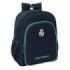 Safta Real Madrid 2ª Equipacion 25/26 Mochila - Adaptable a Carro - Portabotellas - Tirador Doble - Hombreras Acolchadas - Bolsillo Frontal - Asa de Mano - 15L - 320x120x380mm - Color Azul Marino