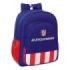 Safta Atletico de Madrid Mochila - Adaptable a Carro - Bolsillos Laterales - Doble Tirador - Hombreras Acolchadas - Asa Superior - 15L - 320x120x380mm - Color Azul Marino