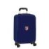 Safta Atletico de Madrid Maleta Trolley de Cabina 20” - Cierre con Candado - Panel con Cremallera - Cintas con PVC - Asa Flexible - Ruedas Giratorias - 345x200x550mm - Color Azul Marino