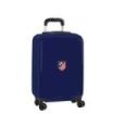 Safta Atletico de Madrid Maleta Trolley de Cabina 20” - Cierre con Candado - Panel con Cremallera - Cintas con PVC - Asa Flexible - Ruedas Giratorias - 345x200x550mm - Color Azul Marino