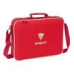 Safta Sevilla FC Maletin con Cremallera - Bandolera Ajustable - Asa Forrada - Doble Tirador - Fondo Semirigido - Resistente al Agua - 6L - 380x60x280mm - Color Rojo