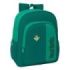 Safta Real Betis Balompie Mochila - Adaptable a Carro - Portabotellas - Doble Tirador en Cremallera - Hombreras Ergonomicas y Acolchadas - Resistente al Agua - 15L - 320x120x380mm - Color Verde