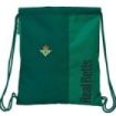 Safta Real Betis Balompie Saco Plano - Bolsillo con Cremallera - Cierre con Cordones - Resistente al Agua - 5L - Ideal para Deporte - Material Duradero - 350x10x400mm - Color Verde
