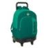 Safta Real Betis Balompie Mochila con Carro - Extraible - Bolsillo Frontal - Portabotellas - Tirador Doble - Hombreras Acolchadas - Asa Acolchada - Tarjeta ID - 330x220x450mm - Color Verde