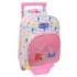 Safta Peppa Pig Baby Pig Mochila con Carro - Portabotellas - Hombreras Acolchadas - Asa Superior - Mochila Extraible - Material Resistente - 10L - 26x11x67cm - Color Rosa