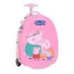 Safta Peppa Pig Baby Pig Maleta Trolley Infantil 16” - Interior Forrado y Bolsillo - Dos Ruedas Resistentes - Cintas con Cierre de PVC - Materiales ABS y PC - 27.7L - 280x230x430mm - Color Rosa