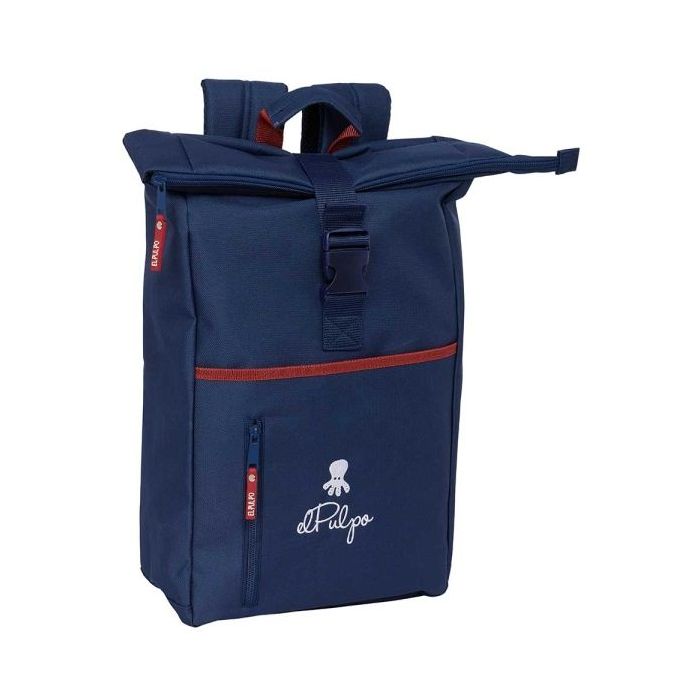 Safta el Pulpo Mochila para Portatil hasta 15.6" - Cremallera - Interior Acolchado - Correas Ergonomicas - Asa Forrada - Capacidad 15.3 Litros - 280x130x420mm - Color Azul Marino