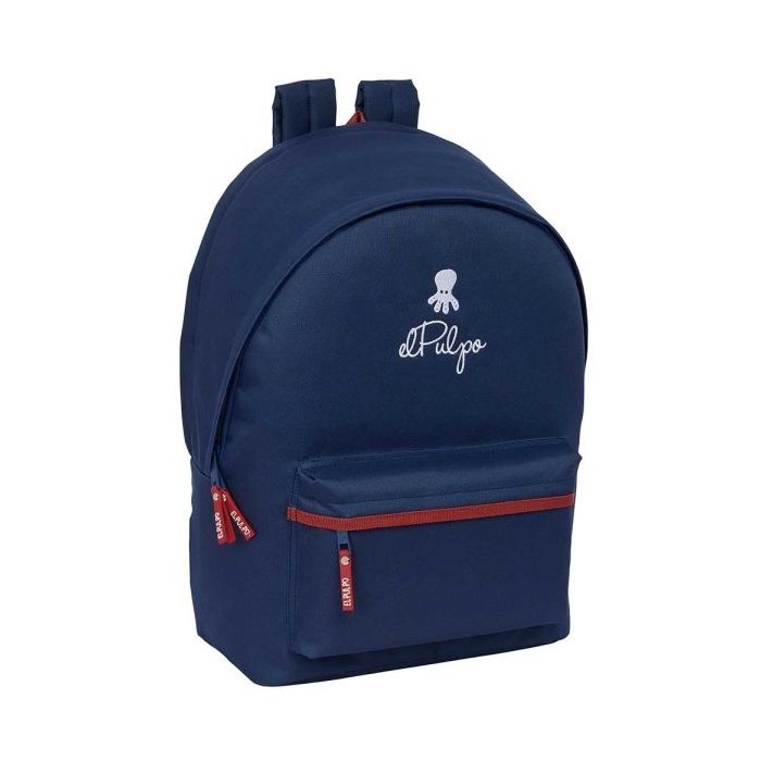 Safta el Pulpo Mochila para Portatil hasta 15.6" - Alojamiento Antirrobo - Conector USB - Base Acolchada - Hombreras Ergonomicas - 24.55L - Asa Superior - 310x180x440mm - Color Azul Marino