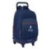 Safta el Pulpo Mochila con Carro - Extraible - Bolsillo Frontal - Portabotellas - Tirador Doble - Hombreras Acolchadas - Asa Acolchada - Tarjeta ID - 33L - 330x220x450mm - Color Azul Marino