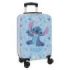 Safta Stitch Happy Maleta Trolley de Cabina 20” - Cierre con Candado - Bolsillo de Red - Panel con Cremallera - Cintas con PVC - Asa de PVC Flexible - 40.1 L - 345x200x550mm - Color Azul