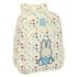 Safta Miffy Buddy Mochila Infantil - Adaptable a Carro - Portabotellas - Hombreras Acolchadas - Material Reciclado - Repelente al Agua - 10L - 260x110x340mm - Color Beige