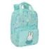 Safta Miffy Friends Mochila Infantil - Bolsillo Frontal - Tarjeta ID - Hombreras Acolchadas - Material Reciclado - Resistente al Agua - 4.5L - 200x80x280mm - Color Azul Claro