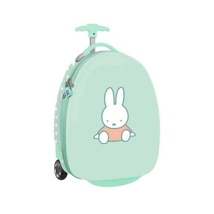 Safta Miffy Friends Maleta Trolley Infantil 16” - Interior con Bolsillo - Ruedas Suaves - Cintas con Cierre PVC - Material Resistente y Ligero - 27.7L - 280x230x430mm - Color Azul Claro