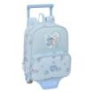 Safta Stitch Mochila con Carro - Tarjeta ID - Bolsillo Frontal - Mochila Extraible - Carro Resistente - Asa Superior Comoda - 6L - 220x100x270mm - Color Azul Claro