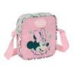 Safta Minnie Mouse Minty Bolsito con Bandolera - 1L - Facil de Llevar - 160x40x180mm - Color Rosa Pastel