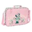 Safta Minnie Mouse Minty Maletin con Cremallera - Bandolera Ajustable - Asa Forrada - Doble Tirador Cremallera - Fondo Semirigido - Compacta y Ligera - 6L - 380x60x280mm - Color Rosa Pastel